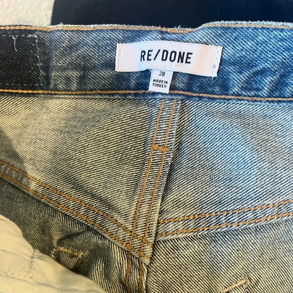 REDONE 70s Ultra High Rise Wide Leg Jeans 60s Fade 28 RE/DONE